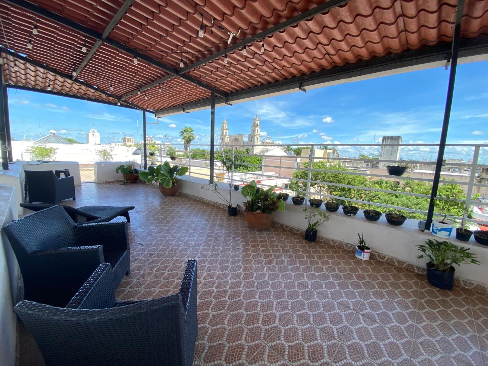 Hostal Zocalo Hotel Merida Bagian luar foto
